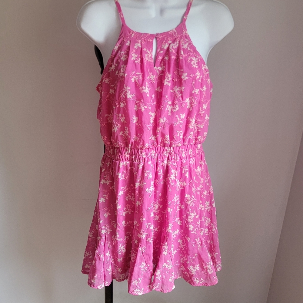 Mi Ami/Francesca's Pink Floral Dress Size M